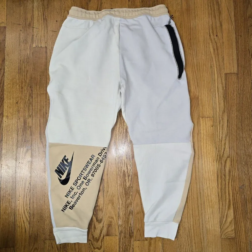 Nike Tech Fleece Jogger Pants - Sesame/Beige/Black Size XL